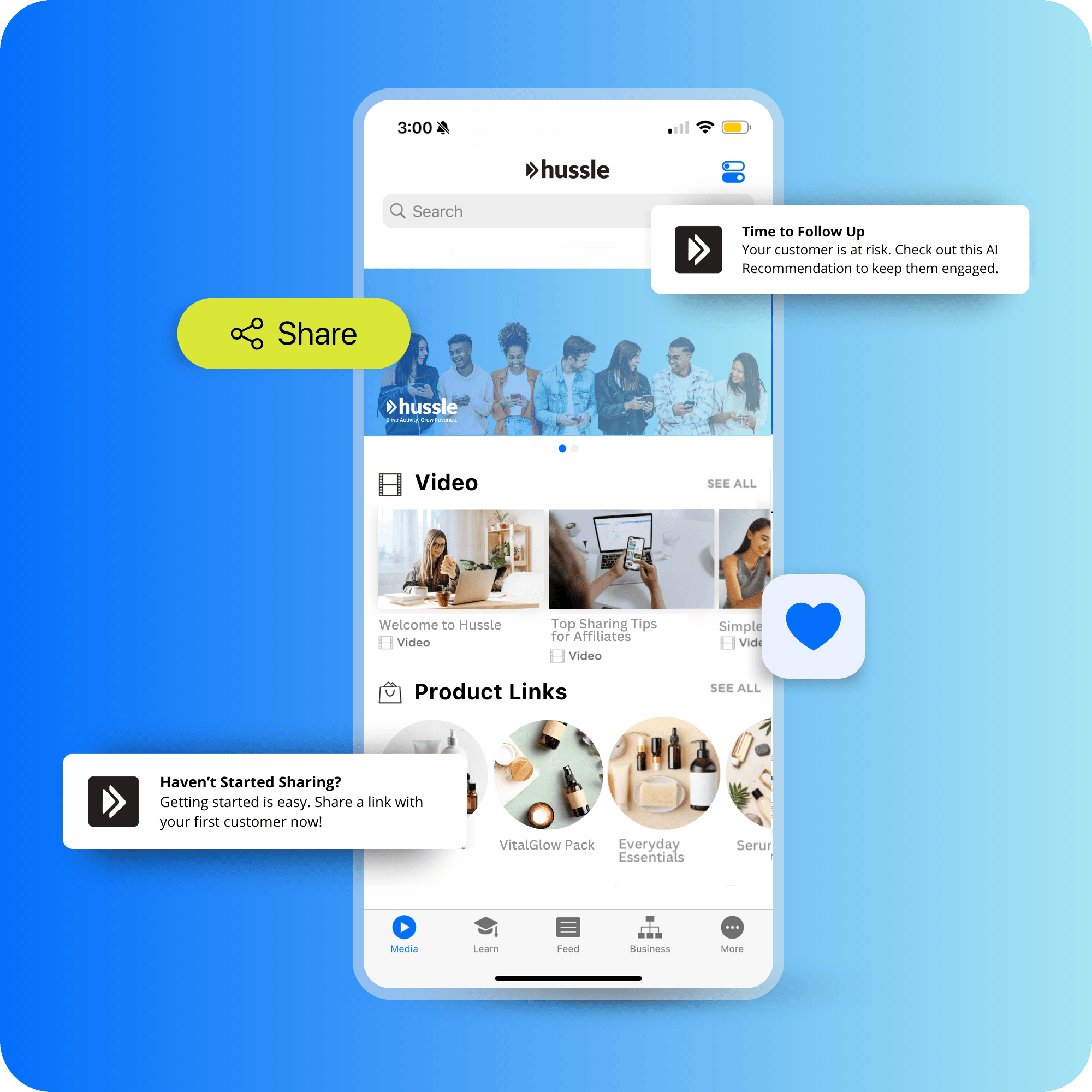 Hussle App in Action
