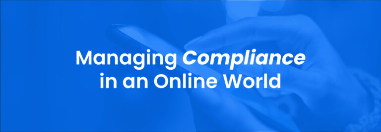 managing compliance in an online world blog header