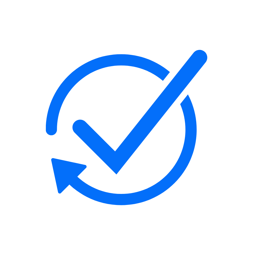 boost retention icon in blue