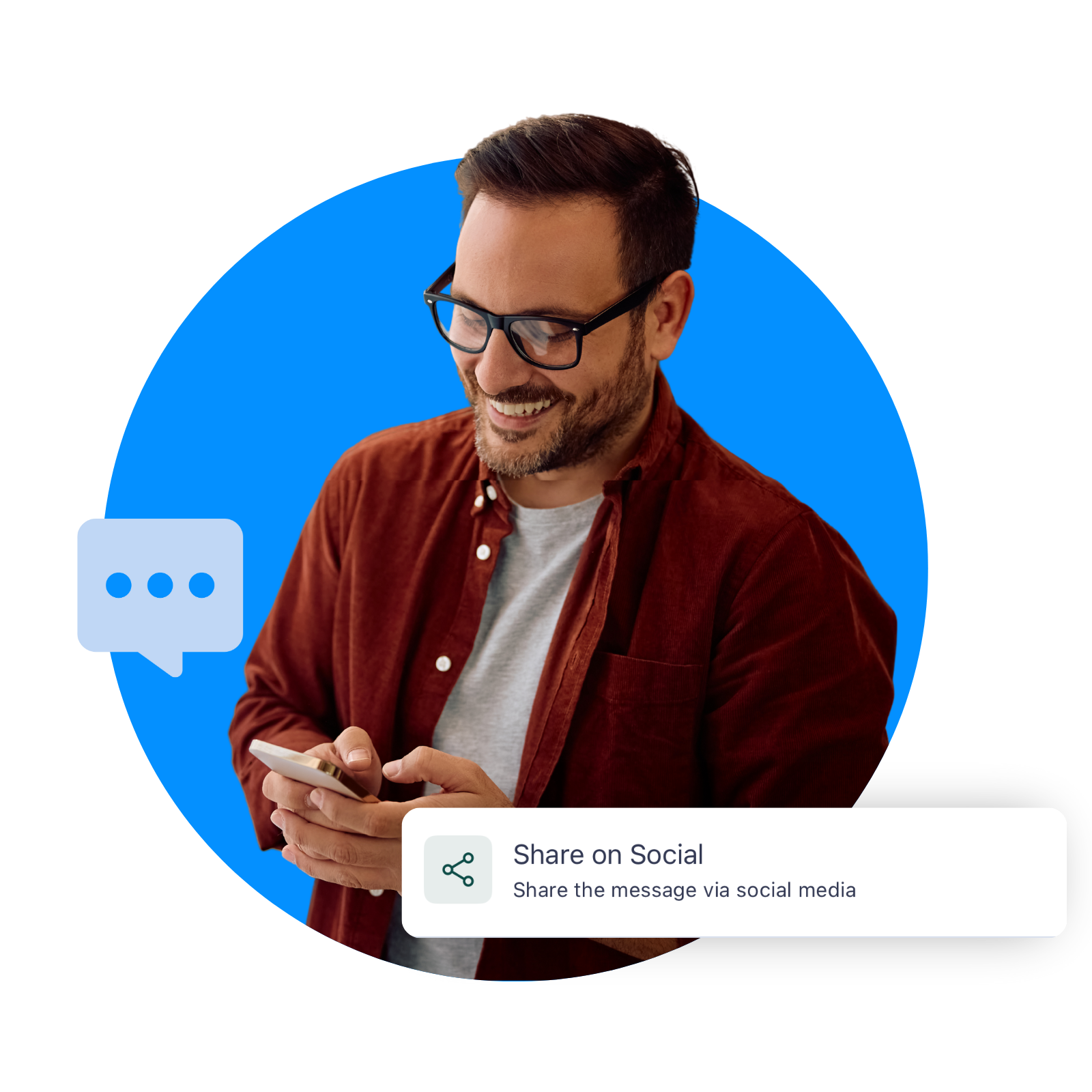 Hussle's AI Messaging feature