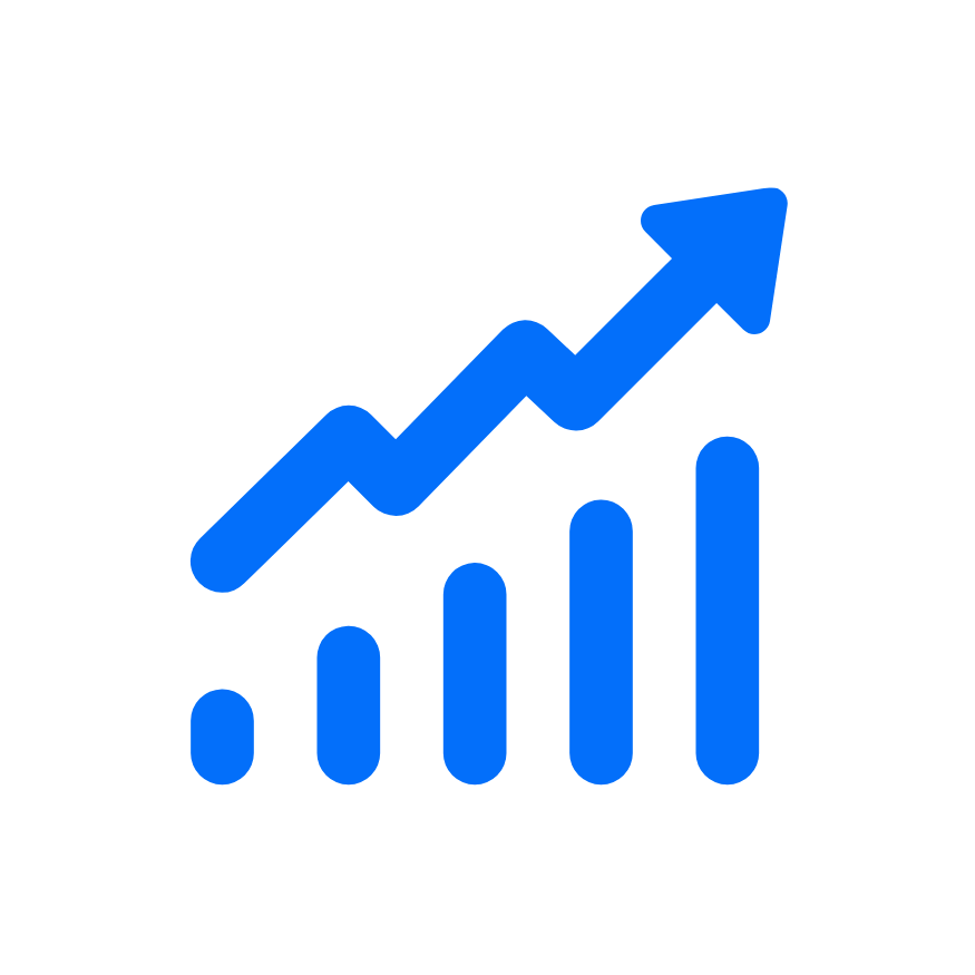 blue icon for increasing conversions