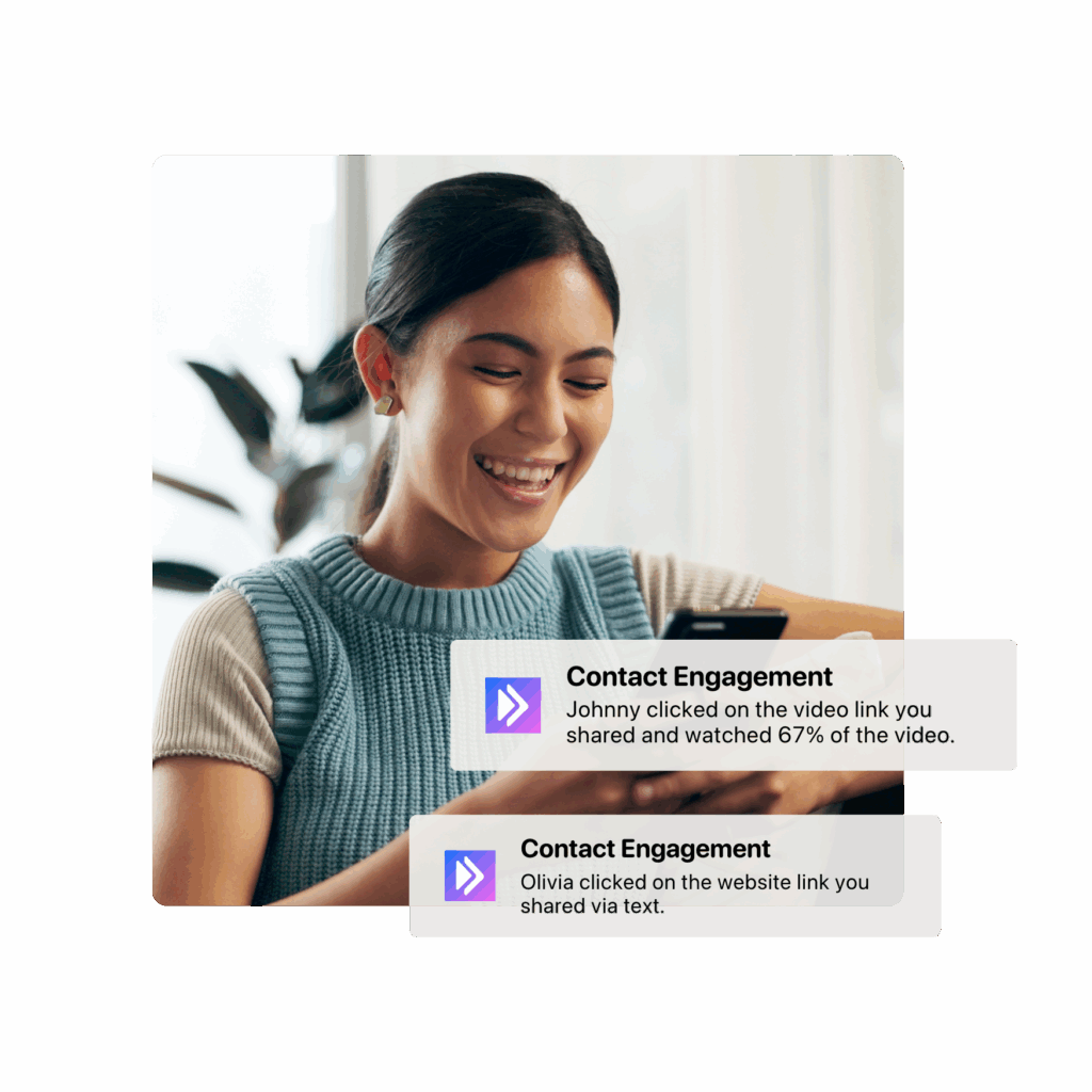 real-time notifications for follow up