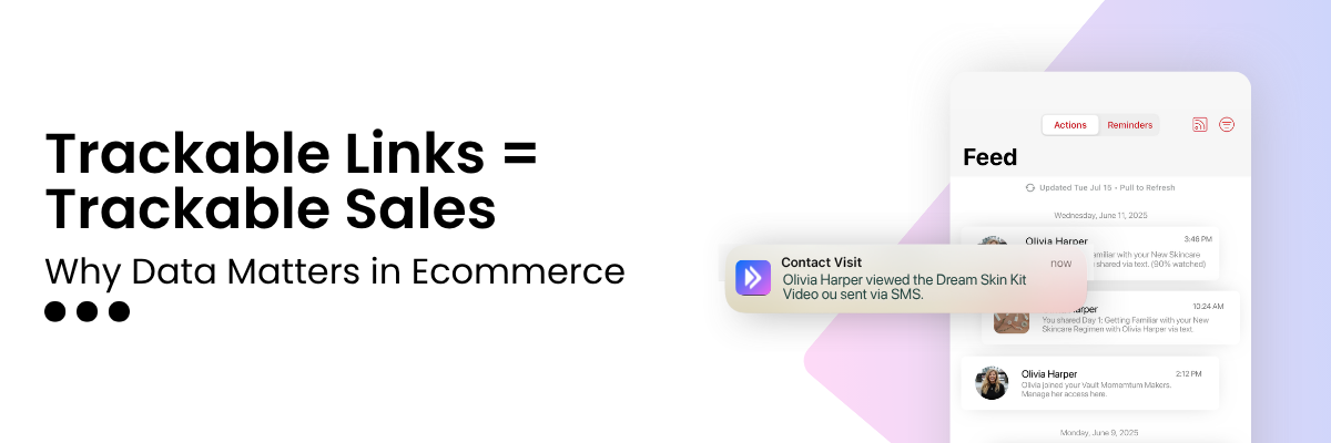 Trackable links = Trackable sales